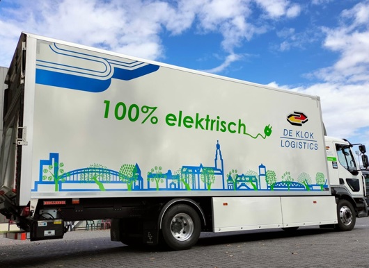Elektrische vrachtwagen - De Klok Logistics