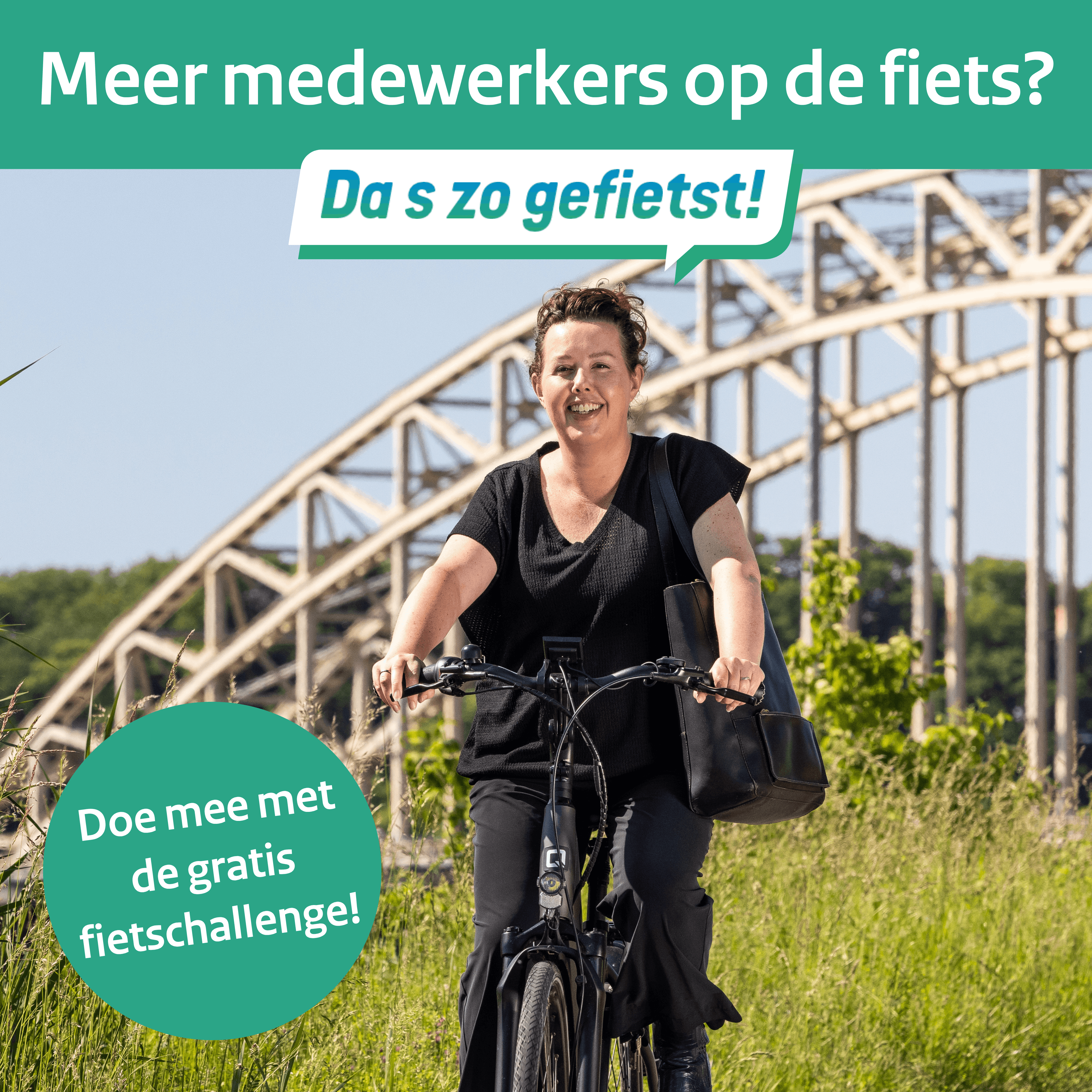 Illustratie Fietsend naar je werk